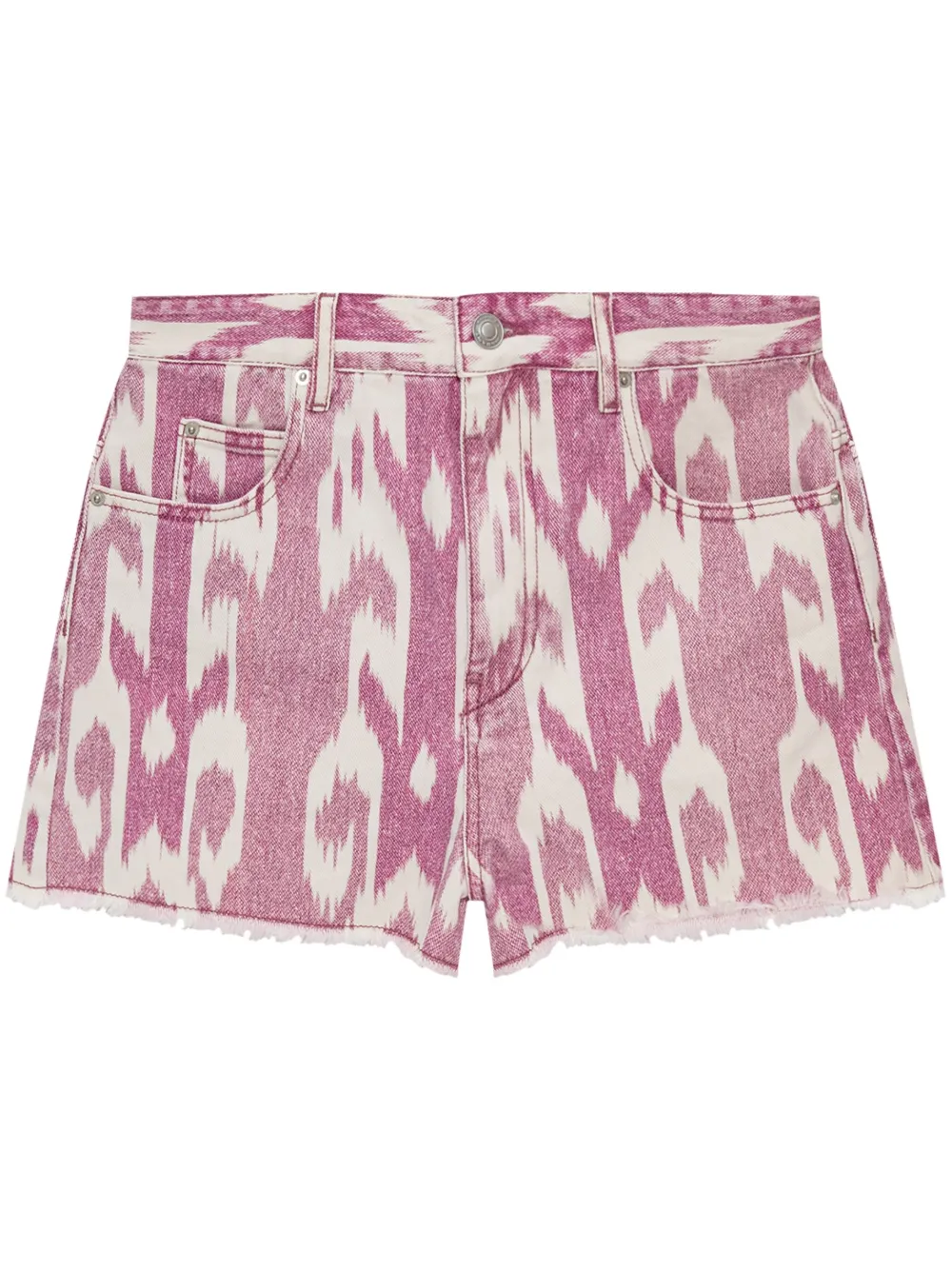 MARANT ÉTOILE abstract-pattern print shorts | Pink | Image 1