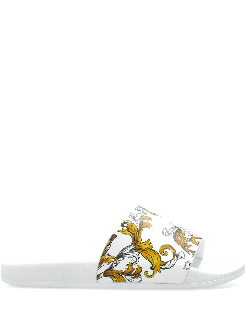 Versace Jeans Couture Barocco-pattern slides | White | Image 1
