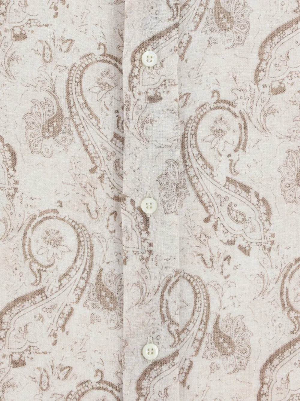Brunello Cucinelli Overhemd met paisley-print Beige