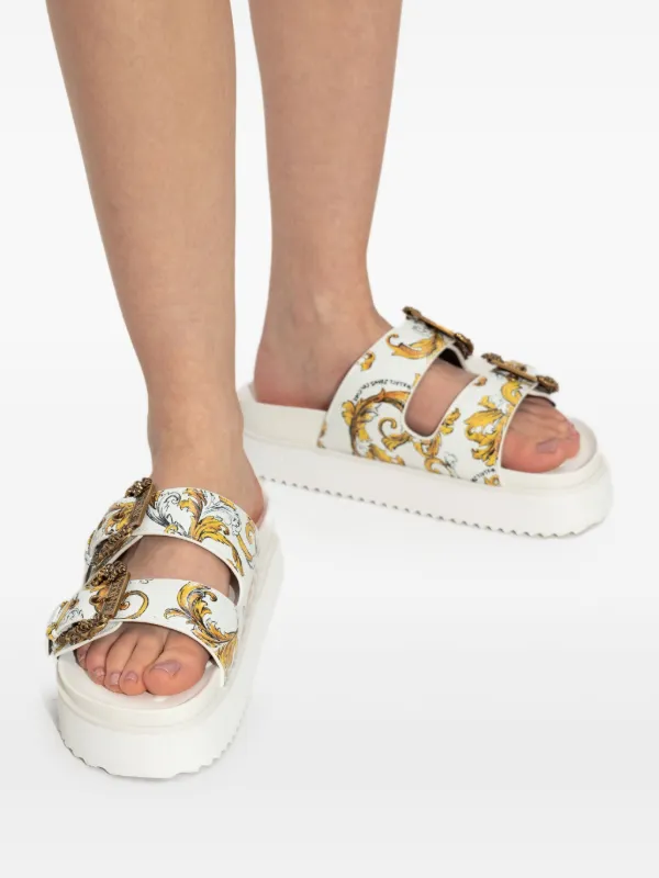 Versace Jeans Couture Slide Arizona | Branco | FARFETCH BR