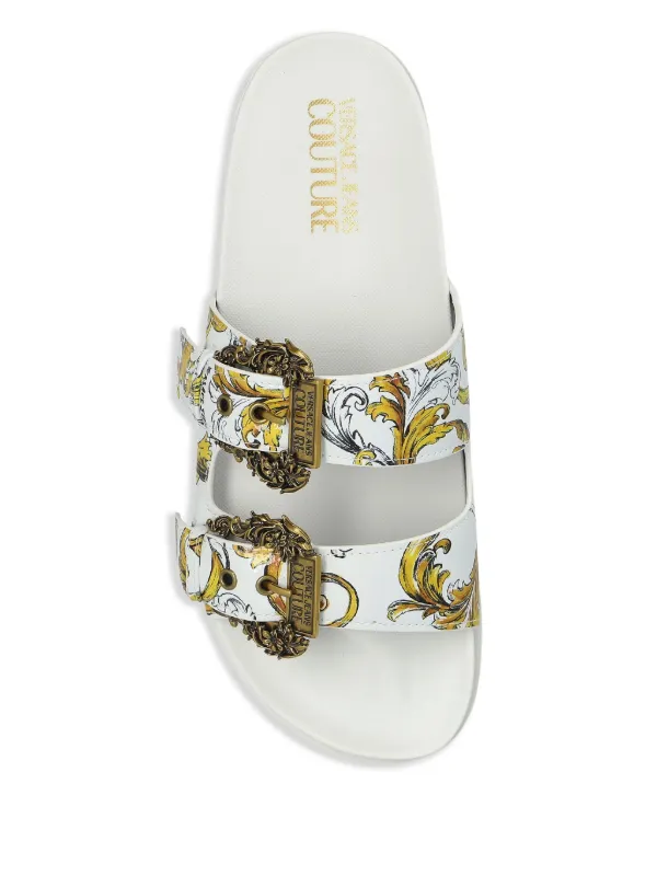 Versace Jeans Couture Slide Arizona | Branco | FARFETCH BR