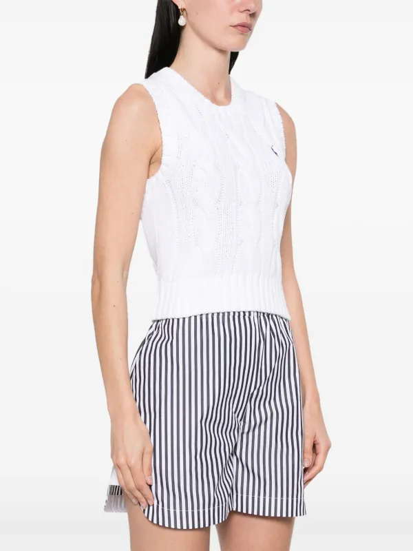 Polo Ralph Lauren ケーブルニット ベスト | ホワイト | FARFETCH JP Polo Ralph Lauren ケーブルニット ベスト | ホワイト | FARFETCH JP
