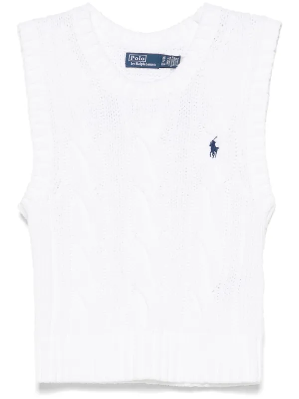 50%OFF ホワイト | ベスト ケーブルニット Lauren Ralph Polo | JP FARFETCH トップス