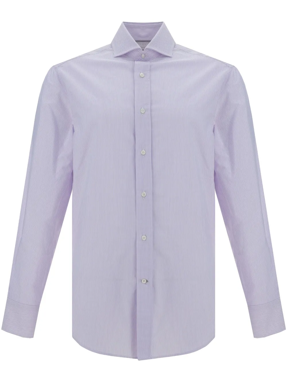 Brunello Cucinelli camisa con rayas estampadas | morado | Image 1