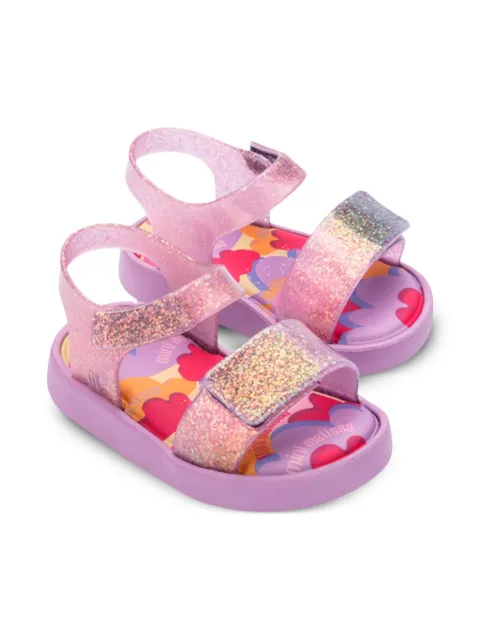 Mini Melissa glitter detailing sandals 