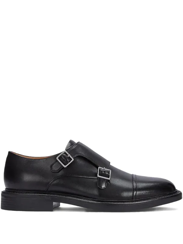 Polo Ralph Lauren Asher Leather Monk Strap Brown Double