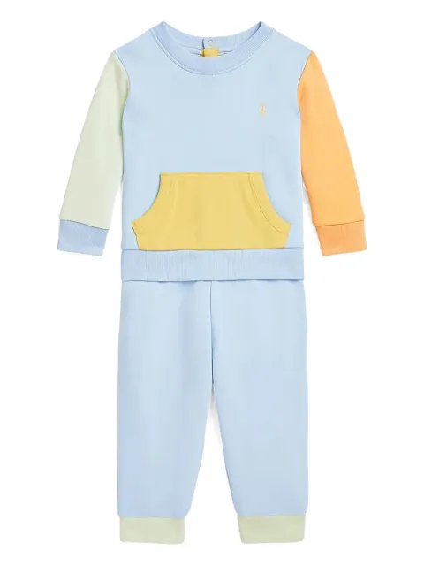 POLO RALPH LAUREN KIDS colour-block tracksuit