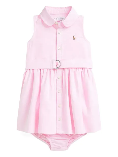 Lauren Ralph Lauren vestido con logo bordado