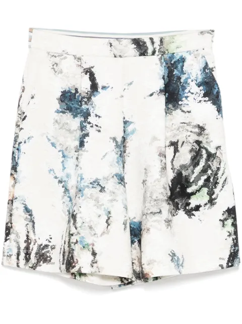 Saiid Kobeisy shorts de neopreno estampados