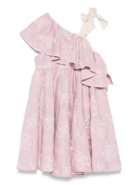 La Stupenderia floral-embroidered dress 