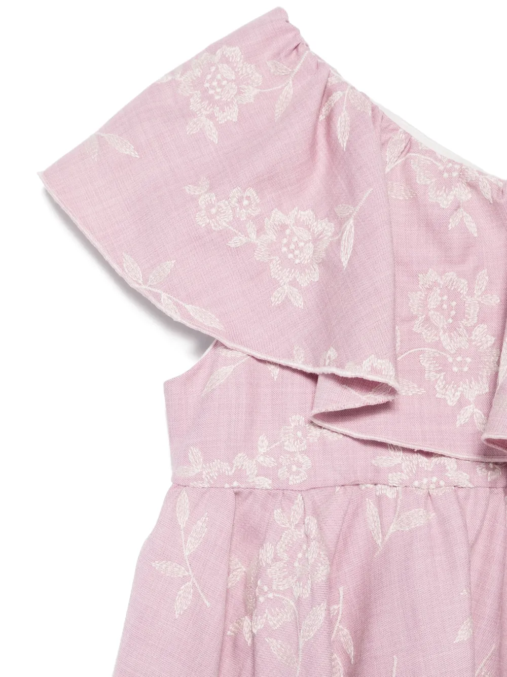 LA STUPENDERIA FLORAL-EMBROIDERED DRESS