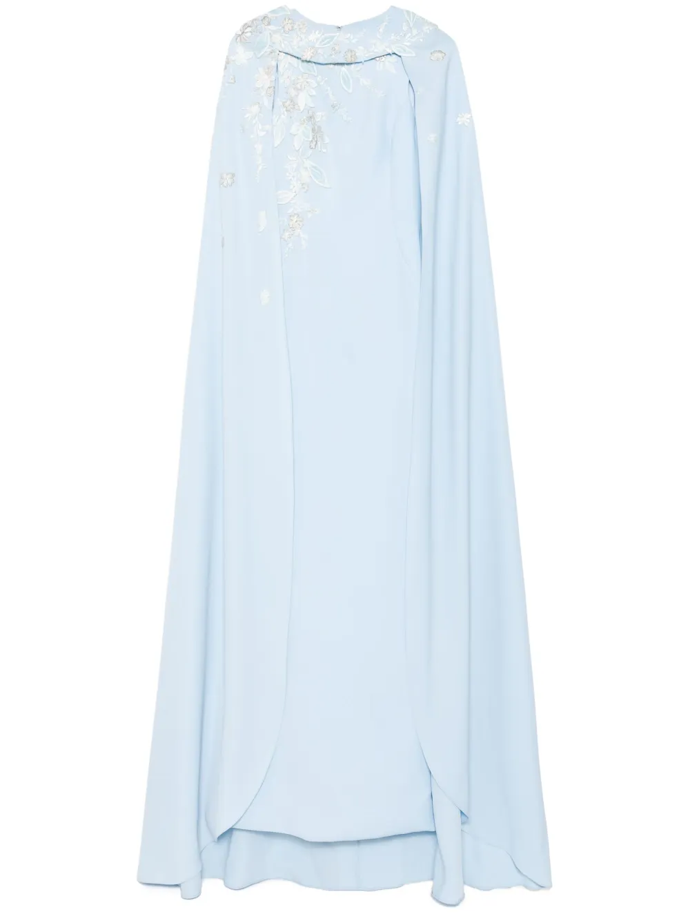Saiid Kobeisy Gelaagde crêpe jurk Blauw