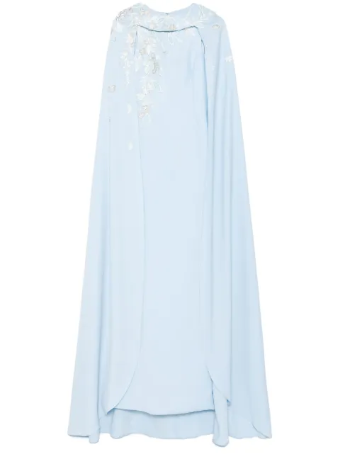 Saiid Kobeisy embroidered crepe dress
