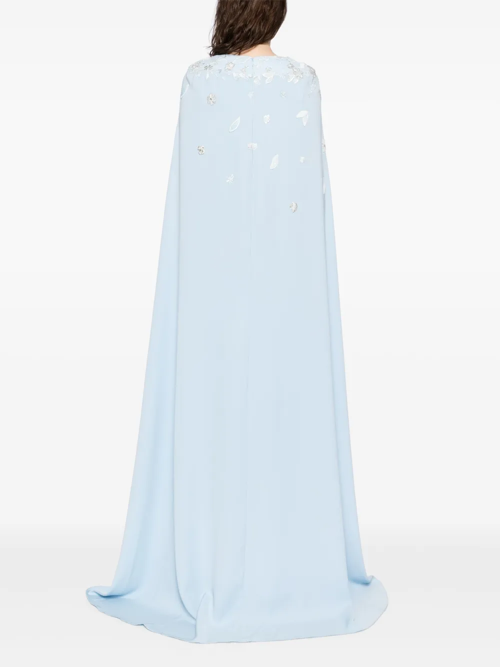Saiid Kobeisy Gelaagde crêpe jurk Blauw