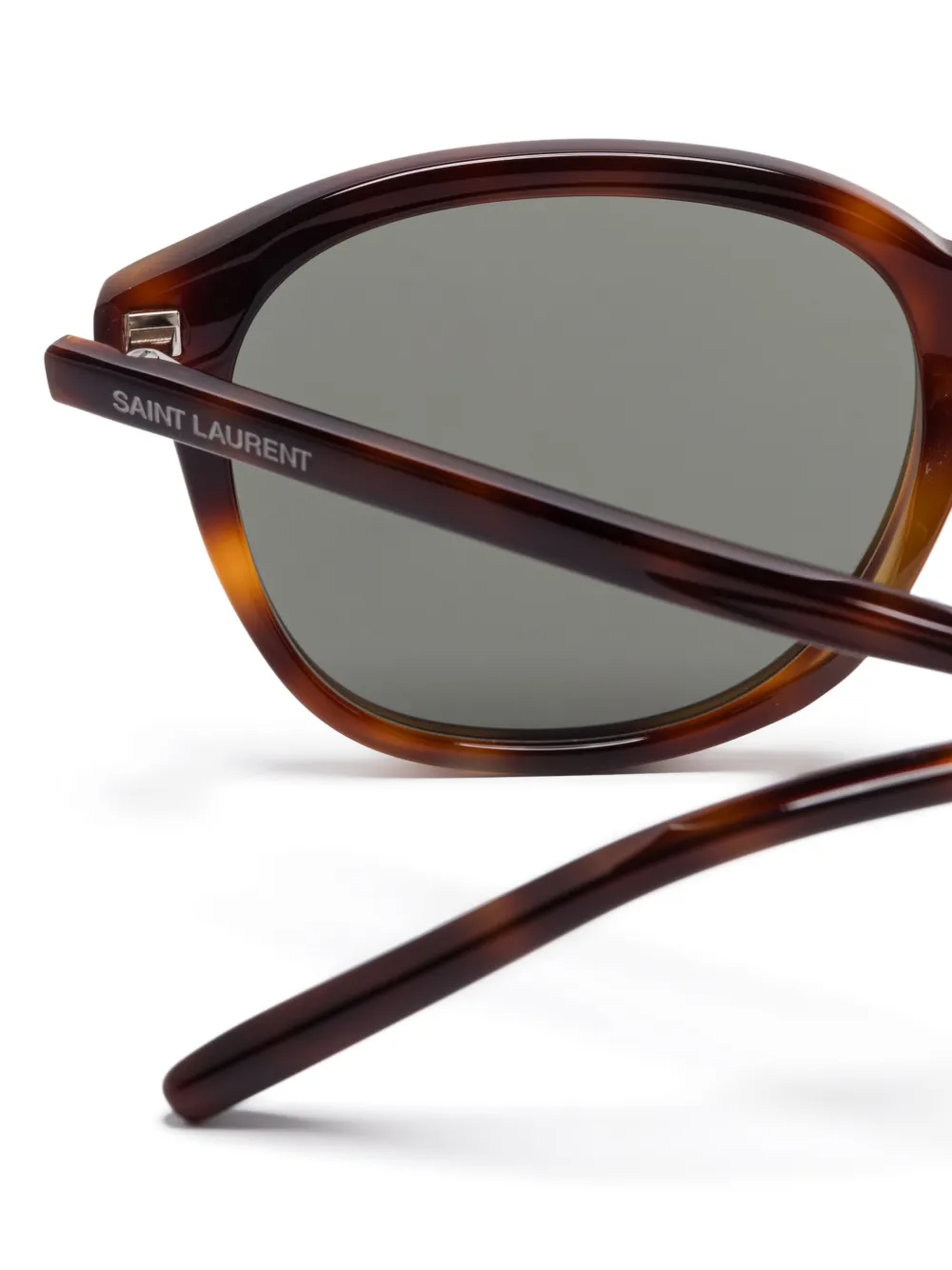 Saint Laurent Eyewear Zonnebril met pantos montuur Bruin