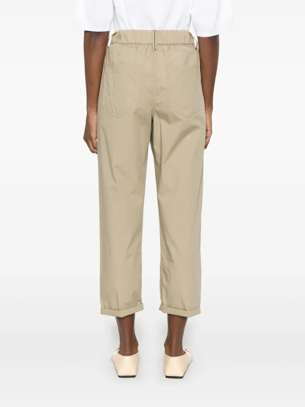Brunello Cucinelli Popeline broek Groen