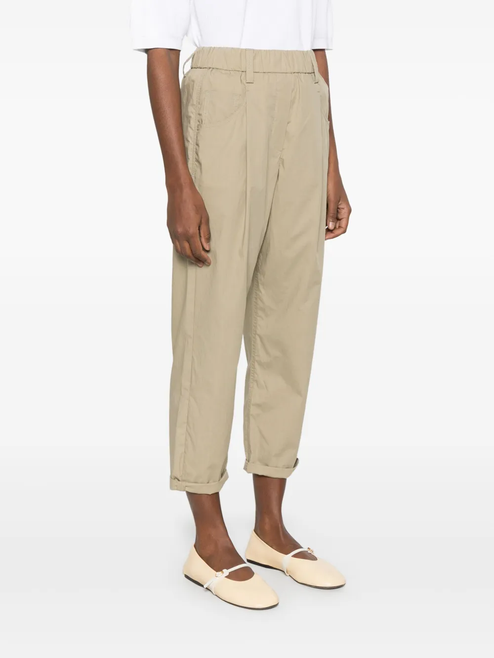 Brunello Cucinelli Popeline broek Groen