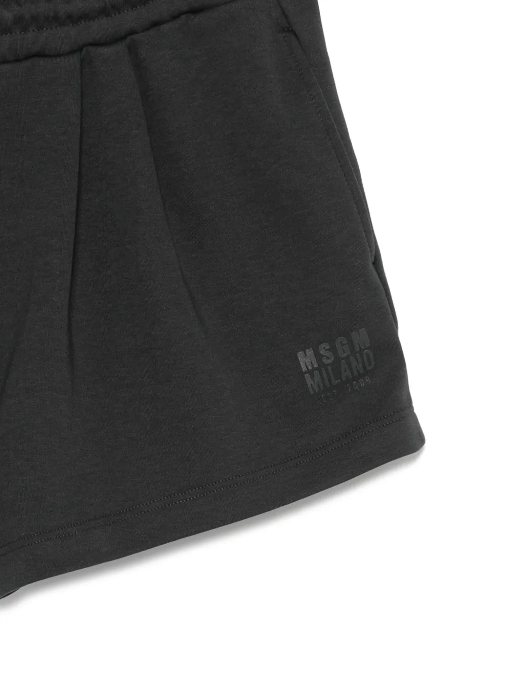 MSGM Kids Shorts met logopatch Zwart