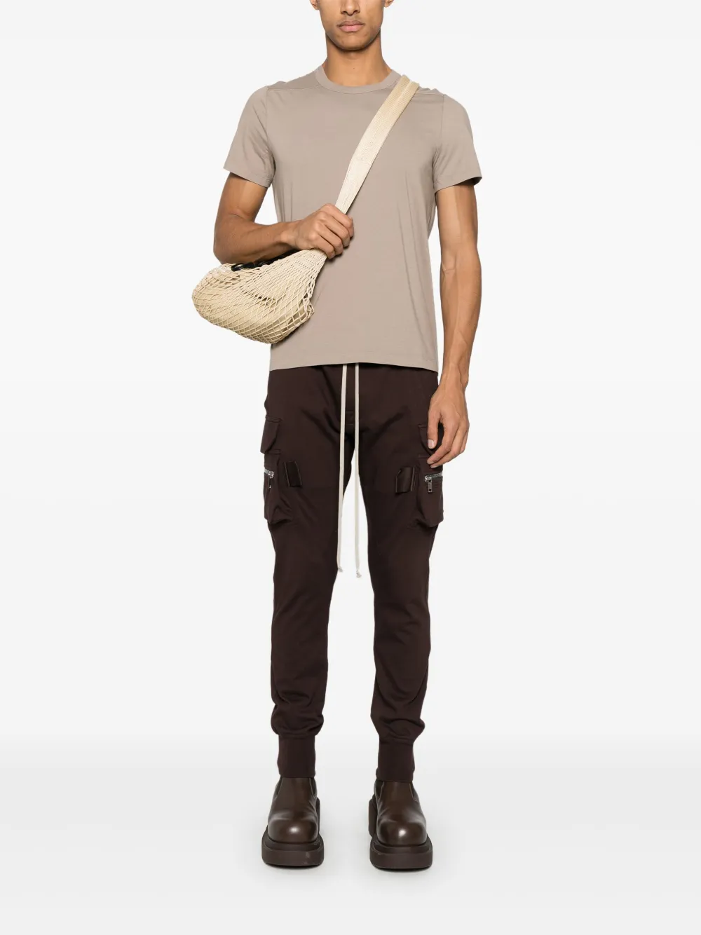 Rick Owens Short Level T-shirt - Beige