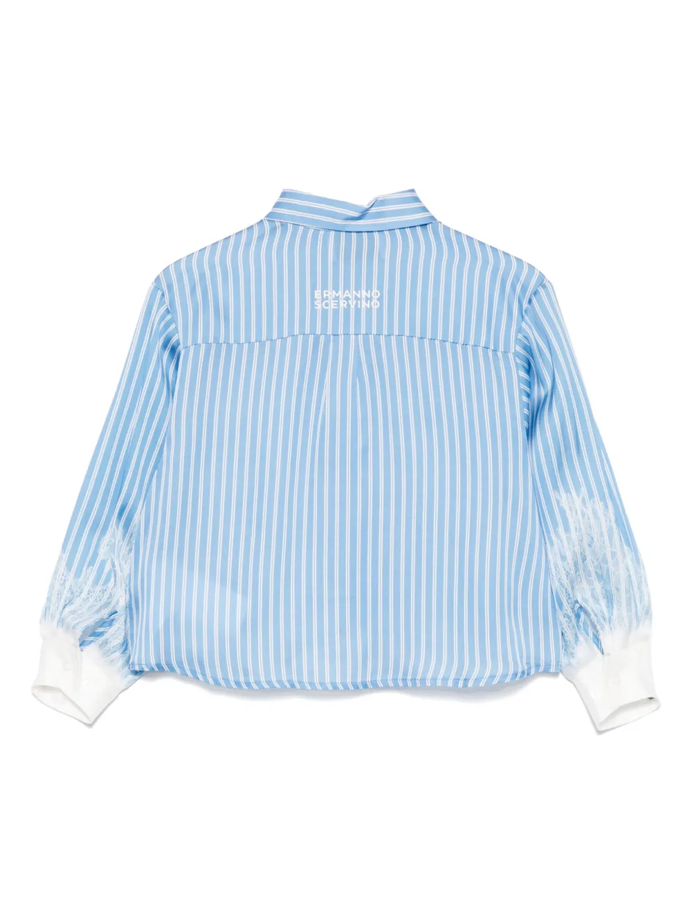 Ermanno Scervino Junior striped shirt - Blauw