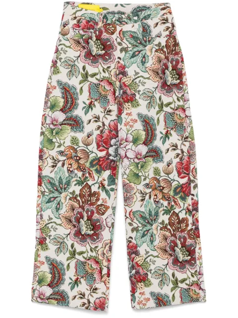 Marques'Almeida pantalones palazzo con brocado