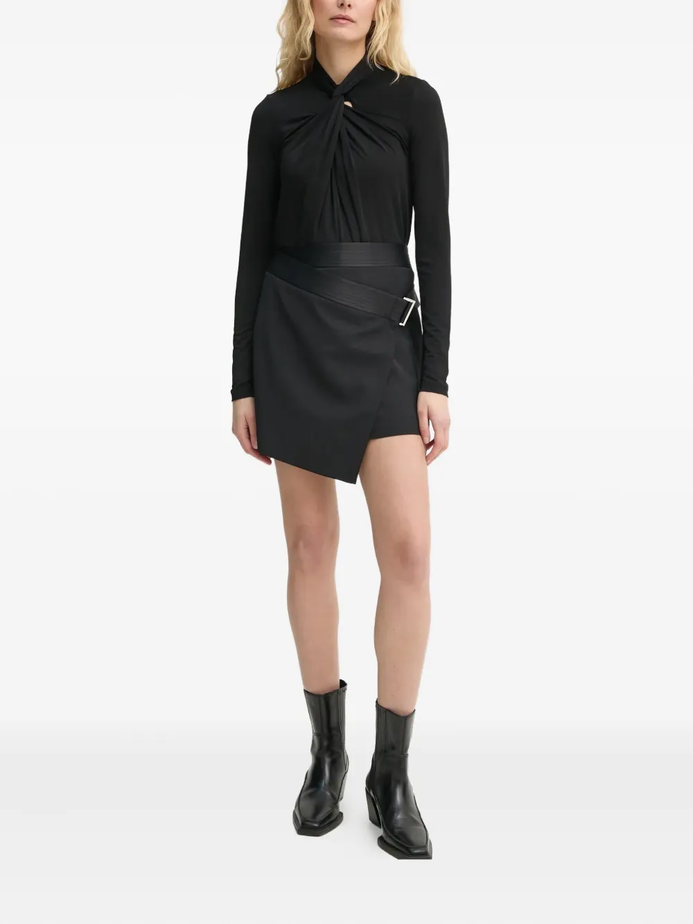 AllSaints Zijden blouse - Zwart