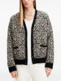 AllSaints leopard-print button cardigan - Neutrals