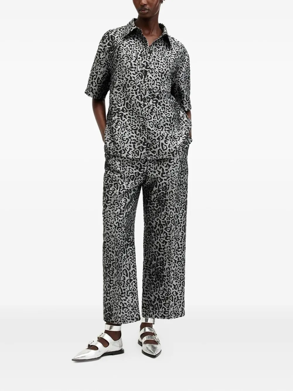 AllSaints Jemi leopard-print shirt | Shirts | Image 2