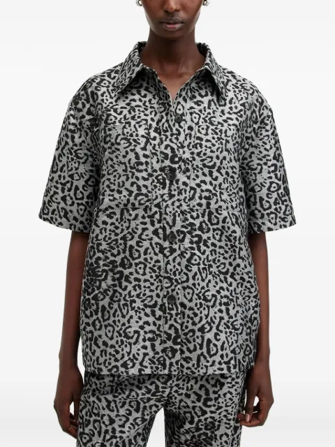 AllSaints Jemi leopard-print shirt