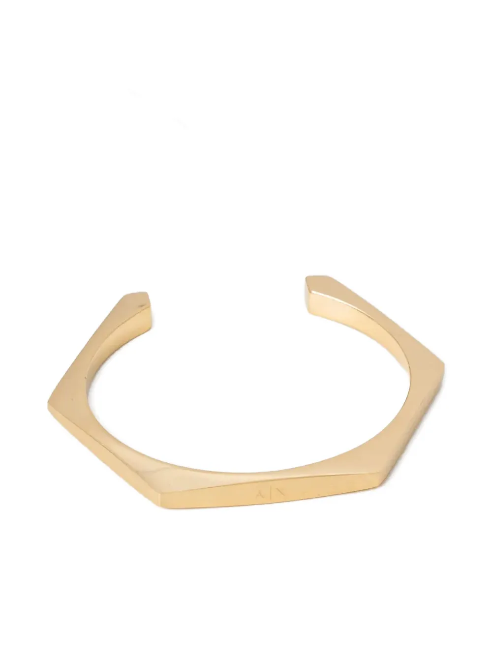 Armani Exchange geometric-shaped cuff bracelet | Gold | Image 1