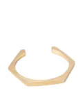 Armani Exchange geometric-shaped cuff bracelet - Gold