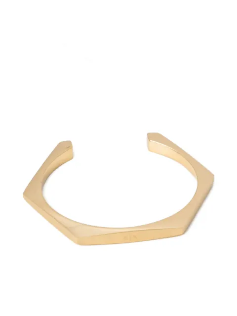 Armani Exchange geometric-shaped cuff bracelet