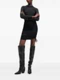 AllSaints Adara lace-trimmed mesh mini dress - Black