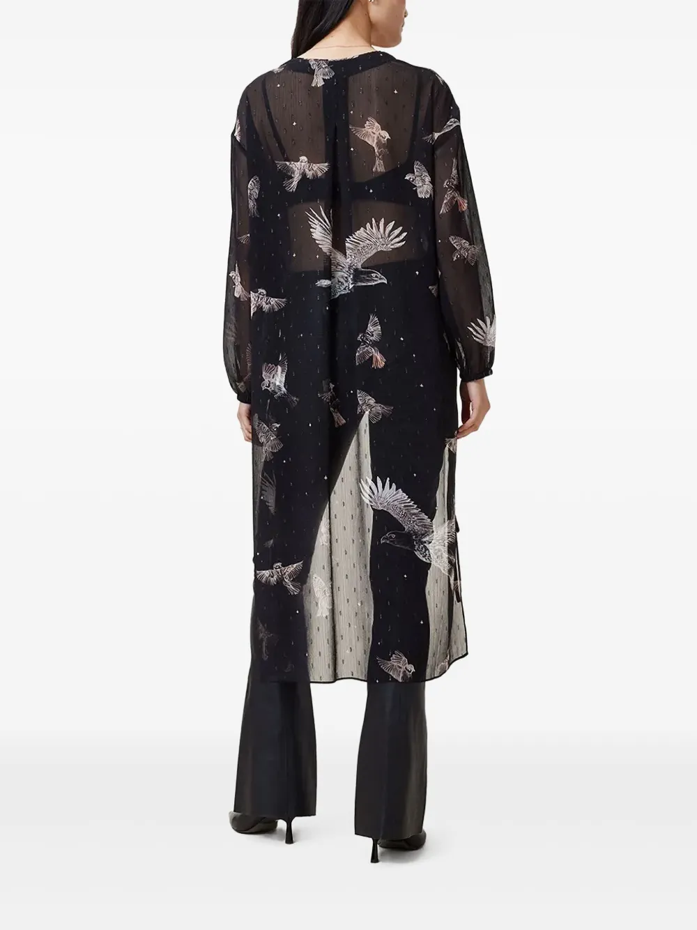 AllSaints Avala blouse Zwart