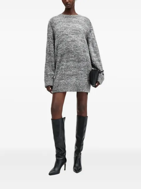 AllSaints vestido tejido con efecto moteado