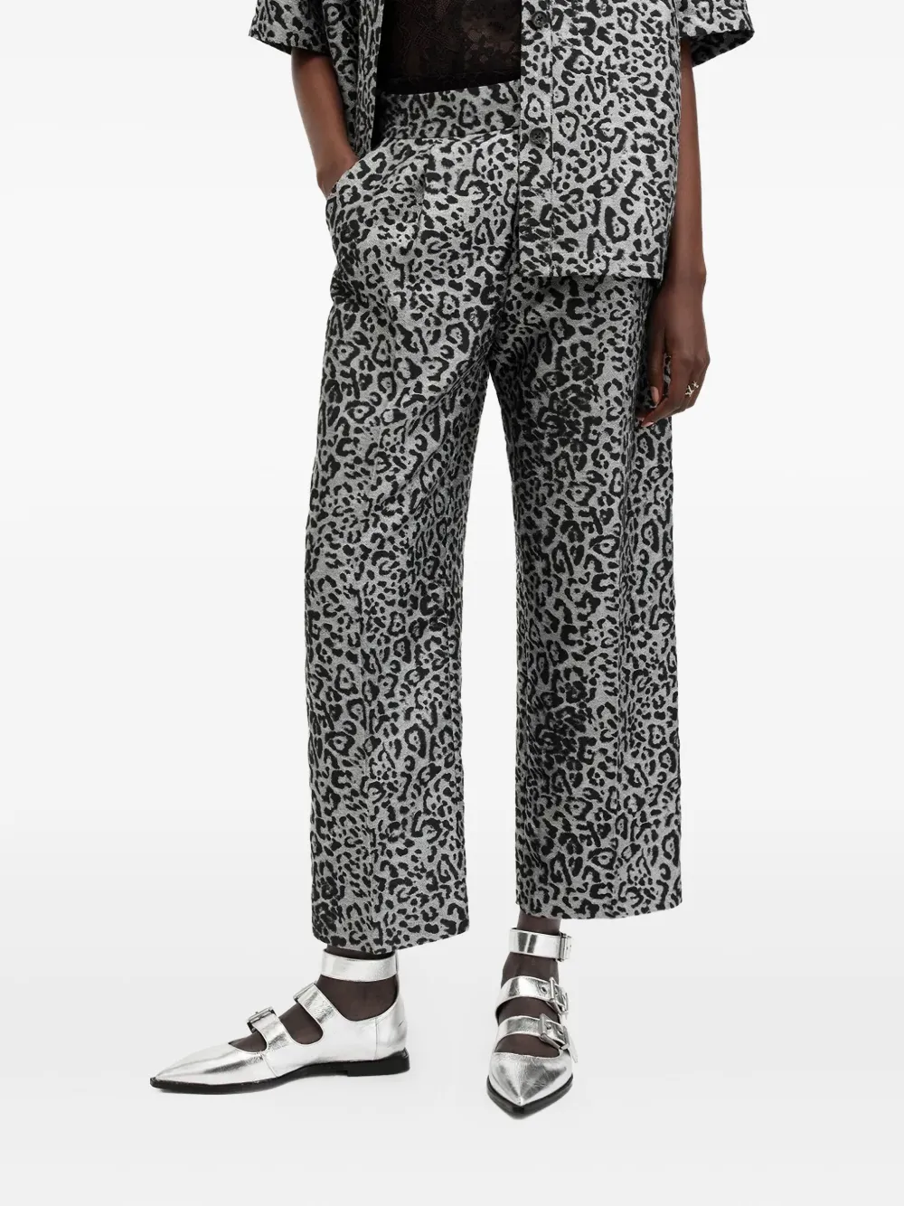 AllSaints leopard-print trousers | Image 1