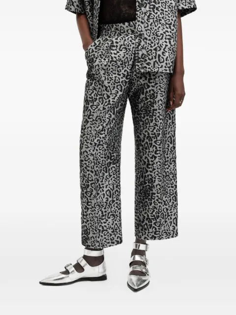 AllSaints leopard-print trousers