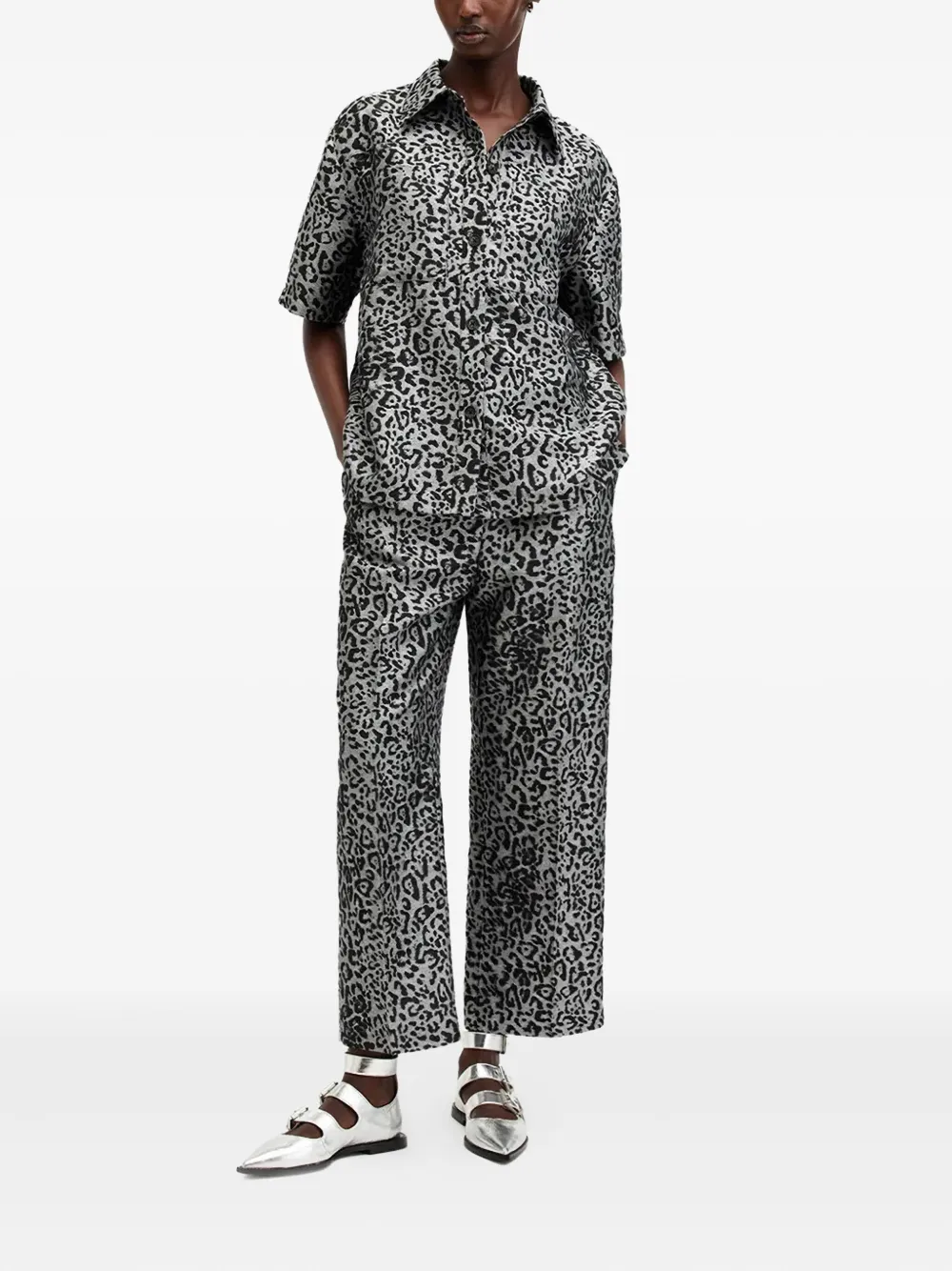 AllSaints leopard-print trousers | Cropped Pants | Image 2