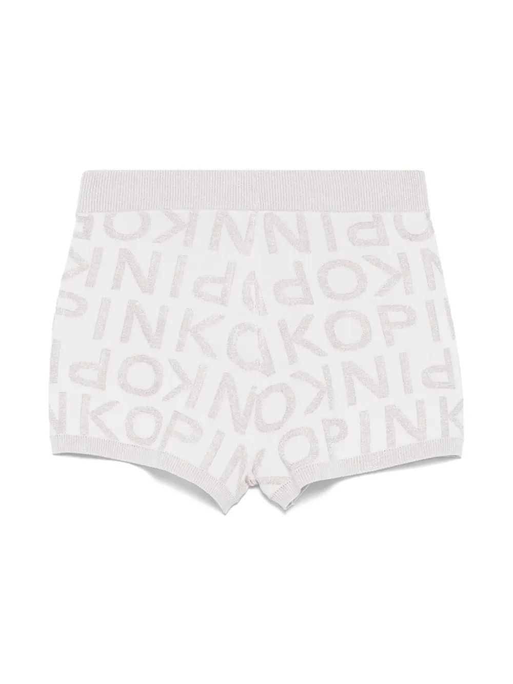 Pinko Kids logo-jacquard shorts - Wit