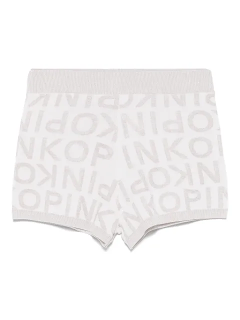 Pinko Kids logo-jacquard shorts