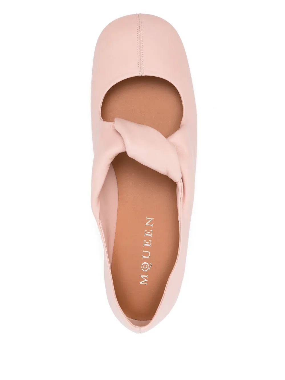 Alexander McQueen Ballerina's met gedraaid detail Roze