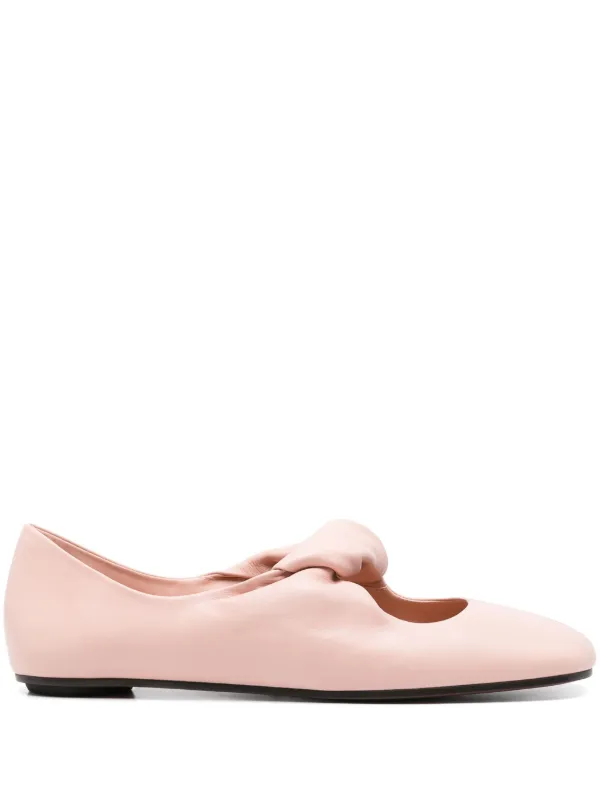 Alexander McQueen Twist-detail Ballet Flats in Pink