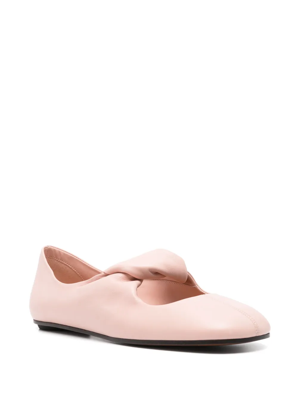 Alexander McQueen Ballerina's met gedraaid detail - Roze