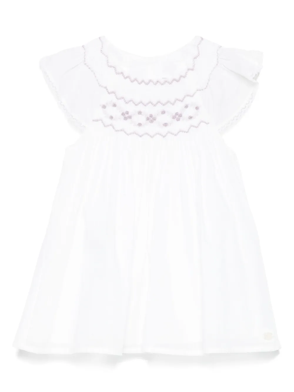Image 1 of Tartine Et Chocolat motif-embroidered dress