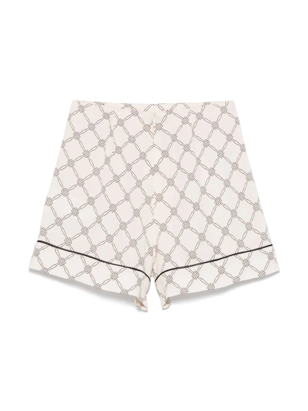 Elisabetta Franchi La Mia Bambina logo-print shorts - Beige