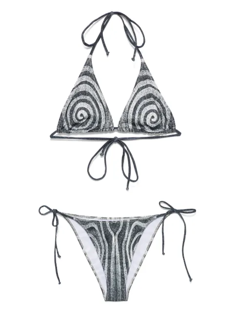 Jean Paul Gaultier bikini con estampado de espiral