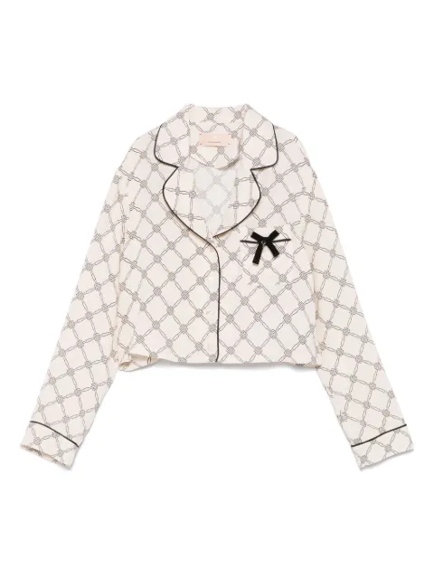 Elisabetta Franchi La Mia Bambina logo-print shirt 