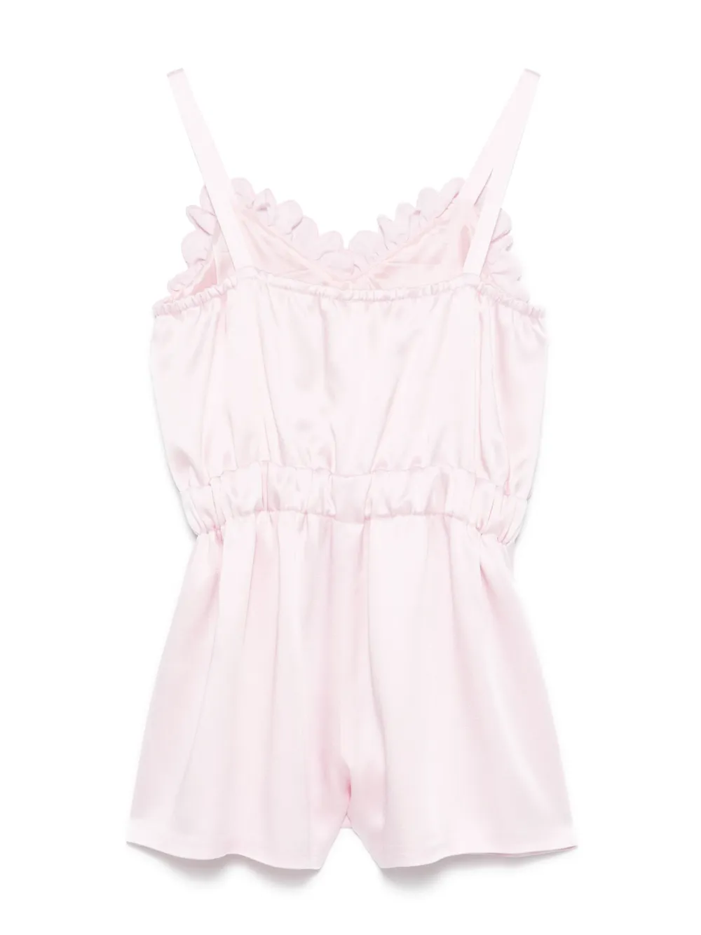 Elisabetta Franchi La Mia Bambina Satijnen playsuit - Roze