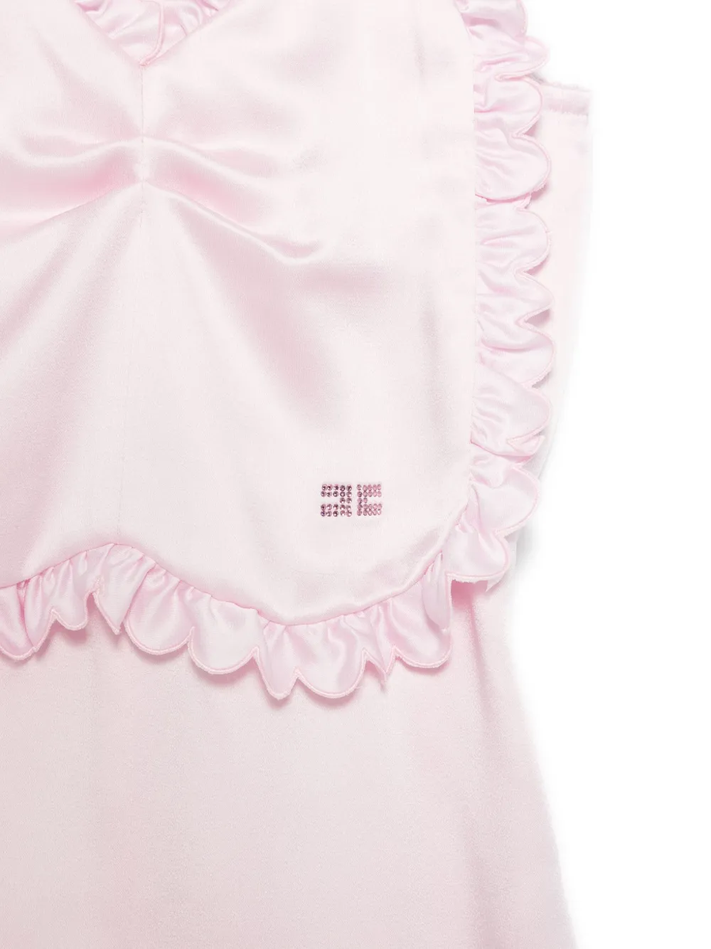 Elisabetta Franchi La Mia Bambina Satijnen playsuit Roze