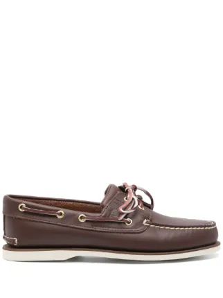 Timberlandティンバーランド2eye デッキシューズ　ブラウン赤茶 ティンバーランド デッキシューズ 2eye ボートシューズ 25.5cm